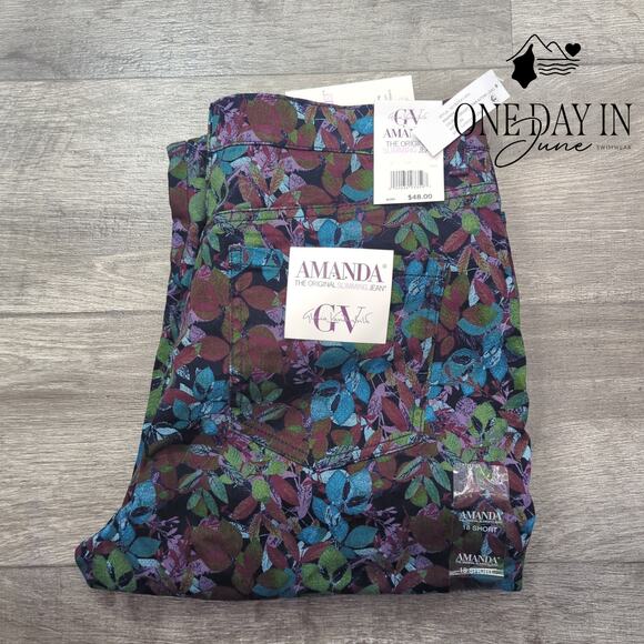 Gloria Vanderbilt Amanda The Original Slimming Jean Size 18 Short - Picture 6 of 6